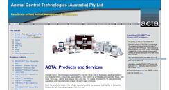 Desktop Screenshot of animalcontrol.com.au
