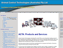 Tablet Screenshot of animalcontrol.com.au